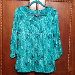 Lynn Ritchie Silver Medium Blue 🔵 Blouse